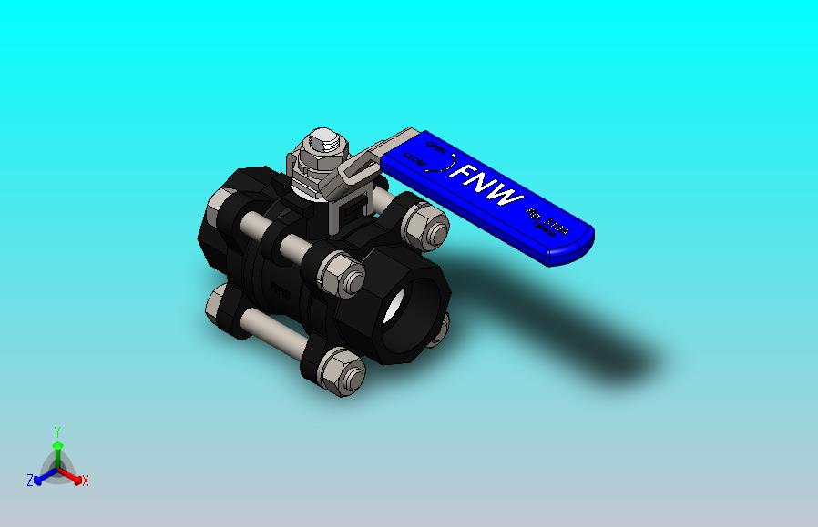 FNW-FNW311ASWF三片式内螺纹球阀