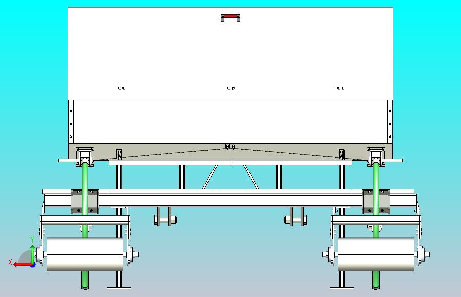 拖拉机后置施肥宽结构3D图纸 STEP格式