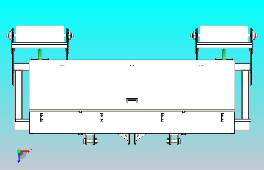 拖拉机后置施肥宽结构3D图纸 STEP格式
