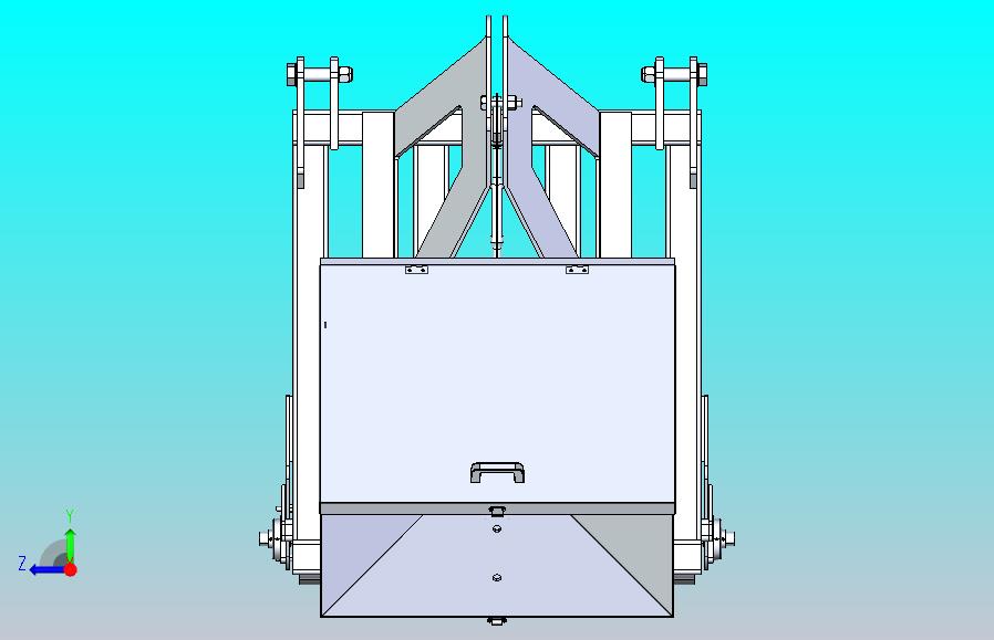 小型拖拉机后置施肥窄结构3D图纸 STEP格式