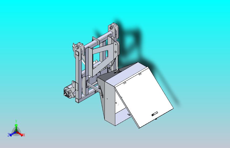 小型拖拉机后置施肥窄结构3D图纸 STEP格式