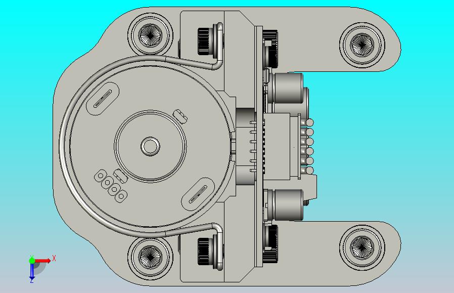 坚固型位置伺服器3D数模图纸 STP格式