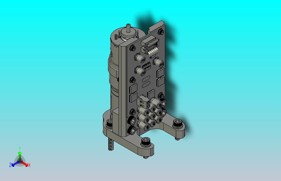 坚固型位置伺服器3D数模图纸 STP格式