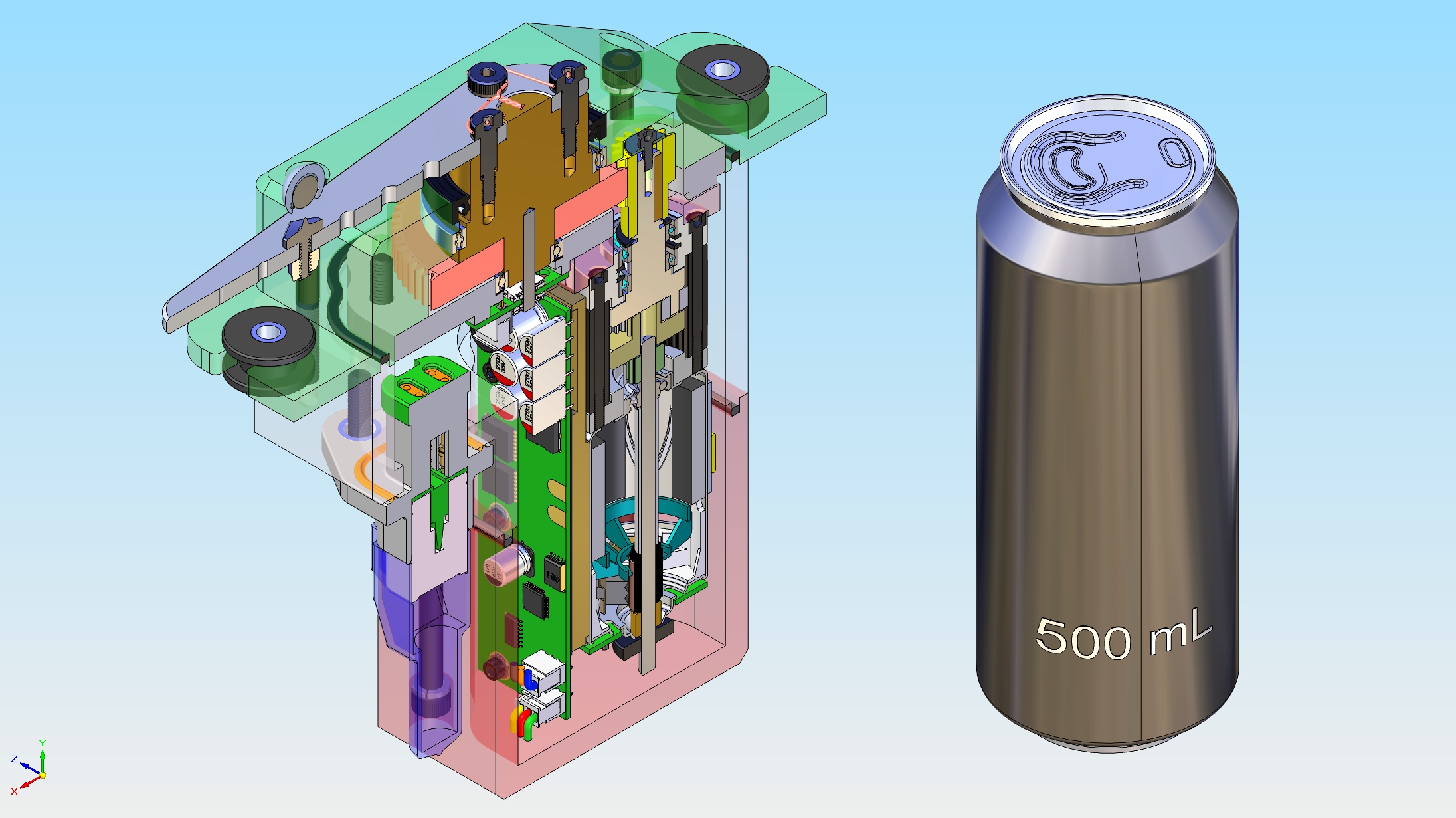 坚固型位置伺服器3D数模图纸 STP格式