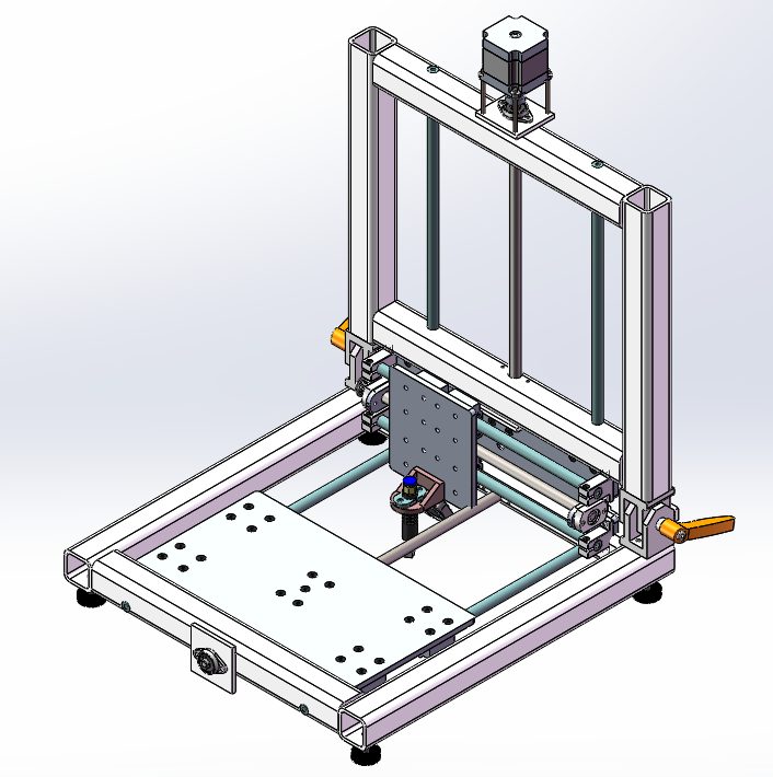 可折叠3D打印机三维SW+二维CAD