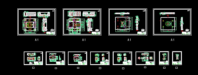 雨伞滑块注塑模三维UG+二维CAD