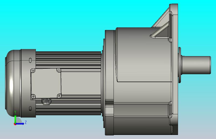 中型减速电机图纸ZV2200-S-45K-100K(50轴）