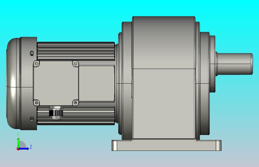 中型减速电机图纸ZH750-S-125K-200K(40轴)