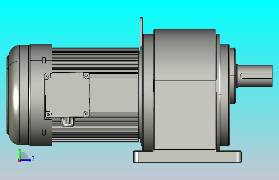 中型减速电机图纸ZH1500-S-40K-100K(40轴）