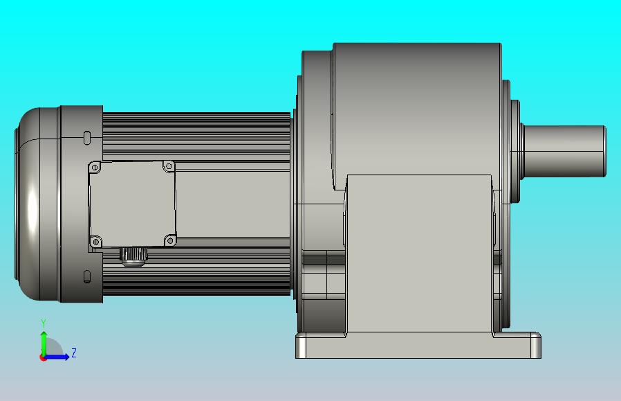 中型减速电机图纸ZH2200-S-45K-100K(50轴）