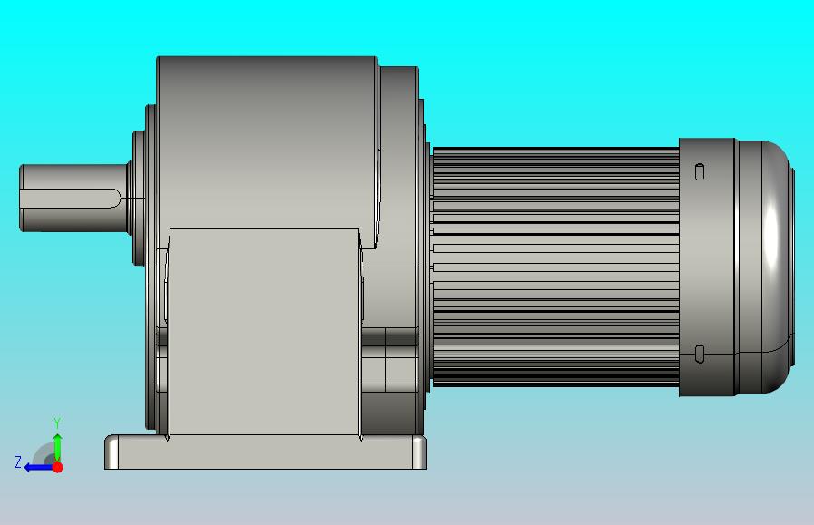 中型减速电机图纸ZH2200-S-45K-100K(50轴）