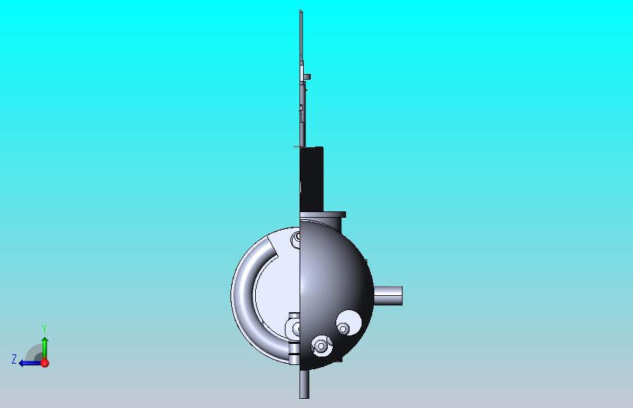 潜艇内部演示结构3D图纸 Solidworks设计