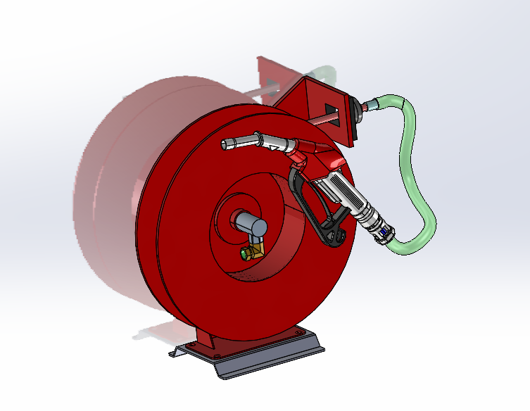 润滑油加油套件3D图纸 Solidworks设计