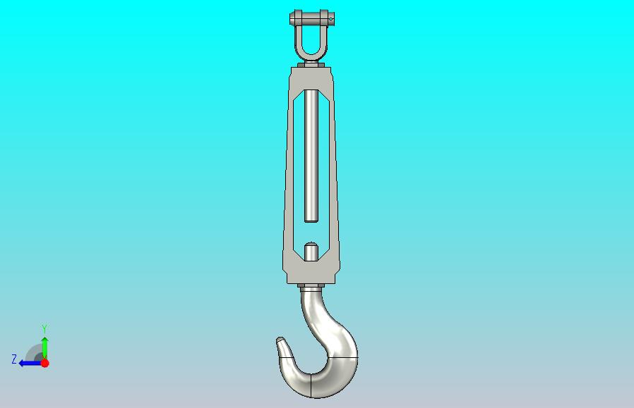 国标GB旋转式索具螺旋扣_CU型M16-420