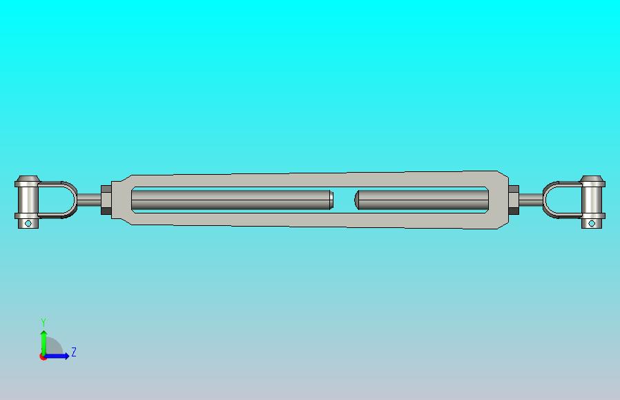 国标GB旋转式索具螺旋扣_UU型M16-450