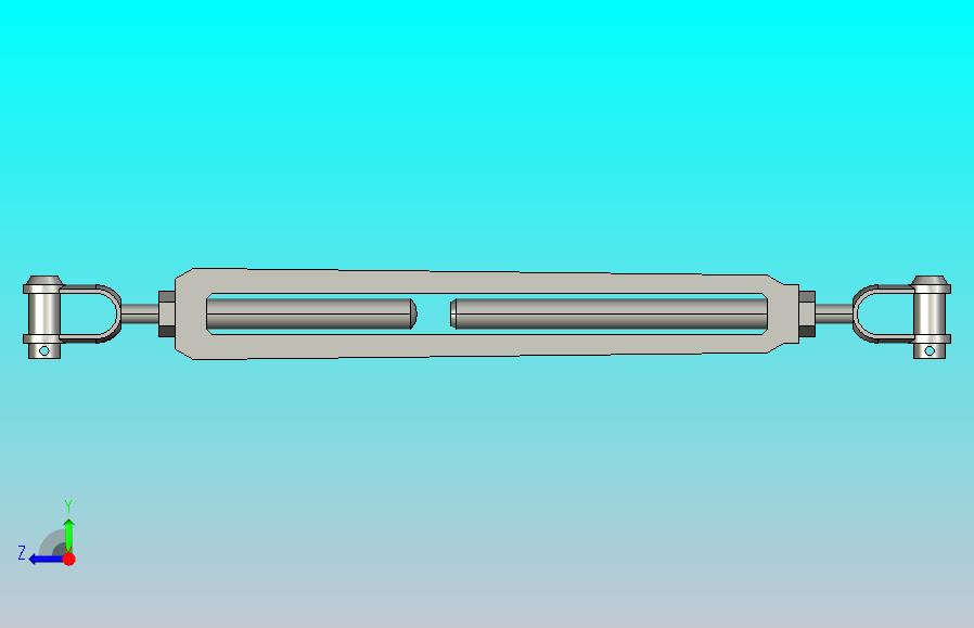 国标GB旋转式索具螺旋扣_UU型M16-450