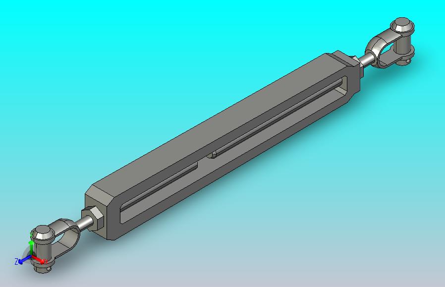 国标GB旋转式索具螺旋扣_UU型M16-450