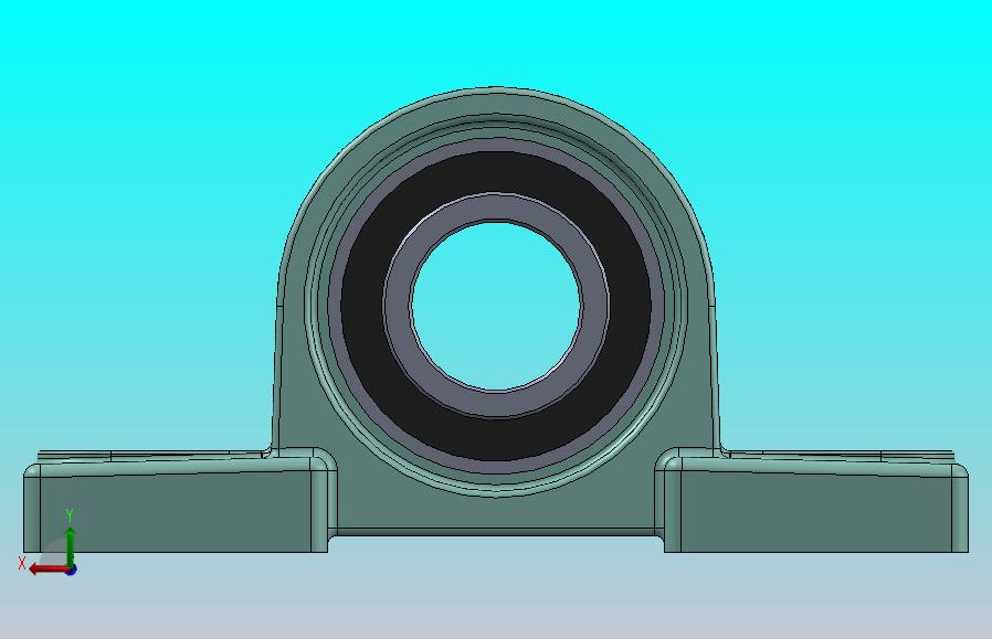 轴承座User Library-UCP205 PILLOW BLOCK -1