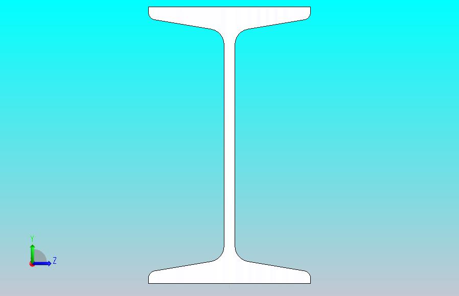 12#热轧工字钢1m.SLDPRT