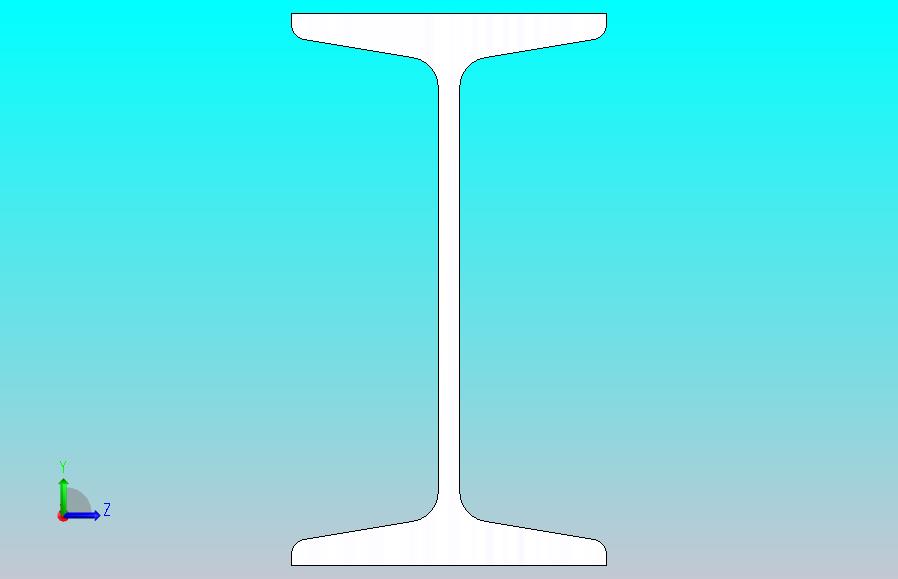 14#热轧工字钢1m.SLDPRT