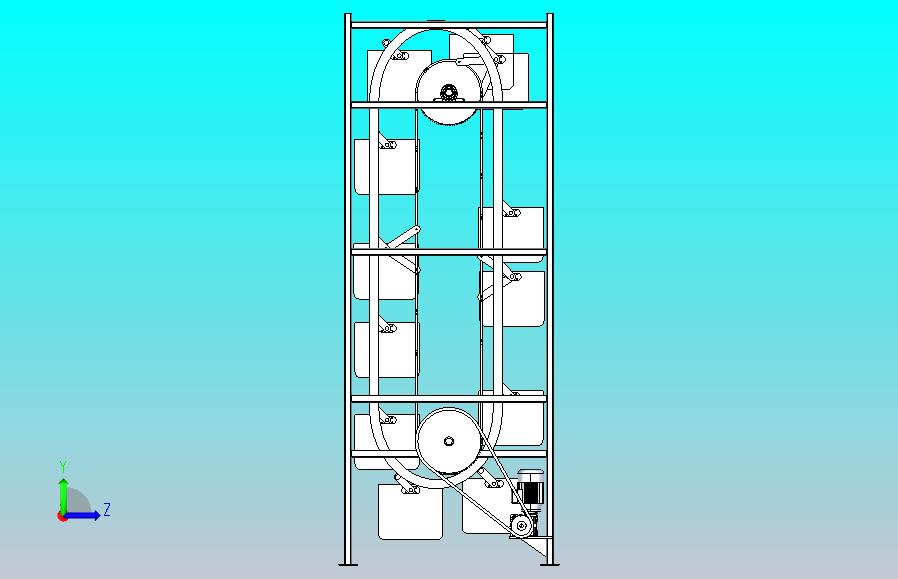 垂直旋转输送机3D图纸 STEP格式