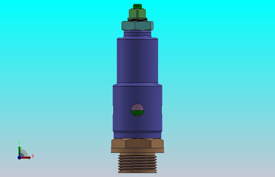 安全阀结构3D图纸 Solidworks设计