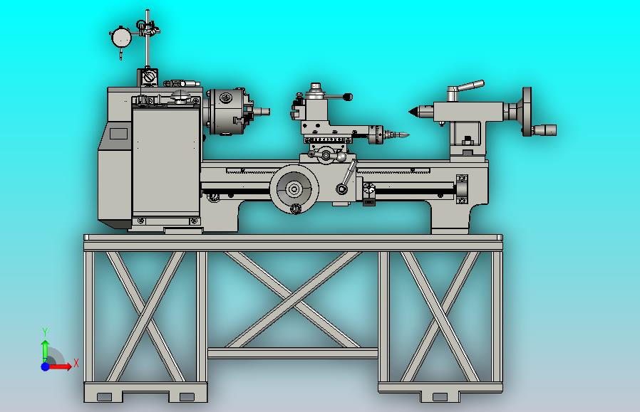 车削加工车床3D数模图纸 STEP格式