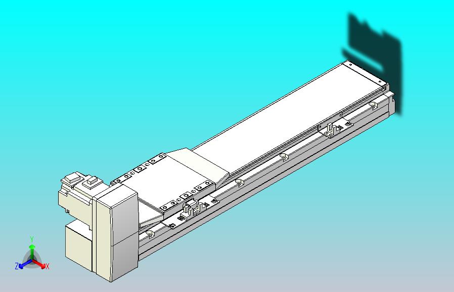 机器人皮带驱动直线轴TPA-GCB-120-P70-L300-RU-M20-N3
