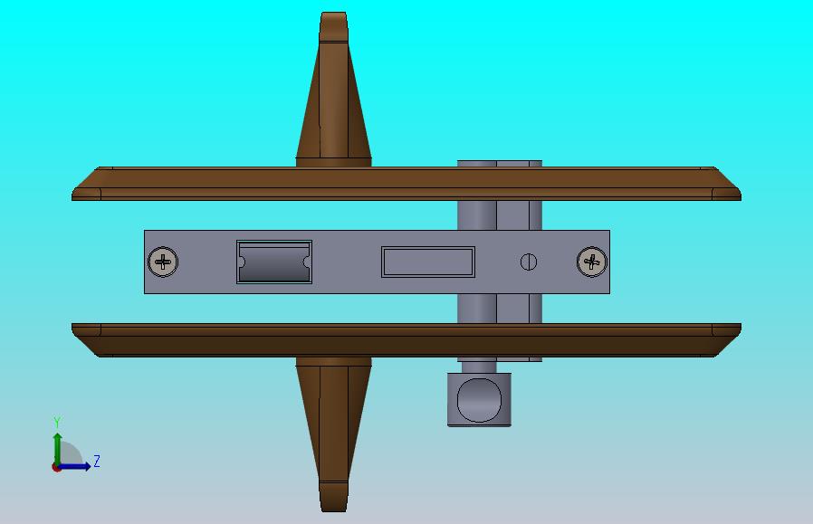 把手门锁3D模型图纸 Solidworks设计