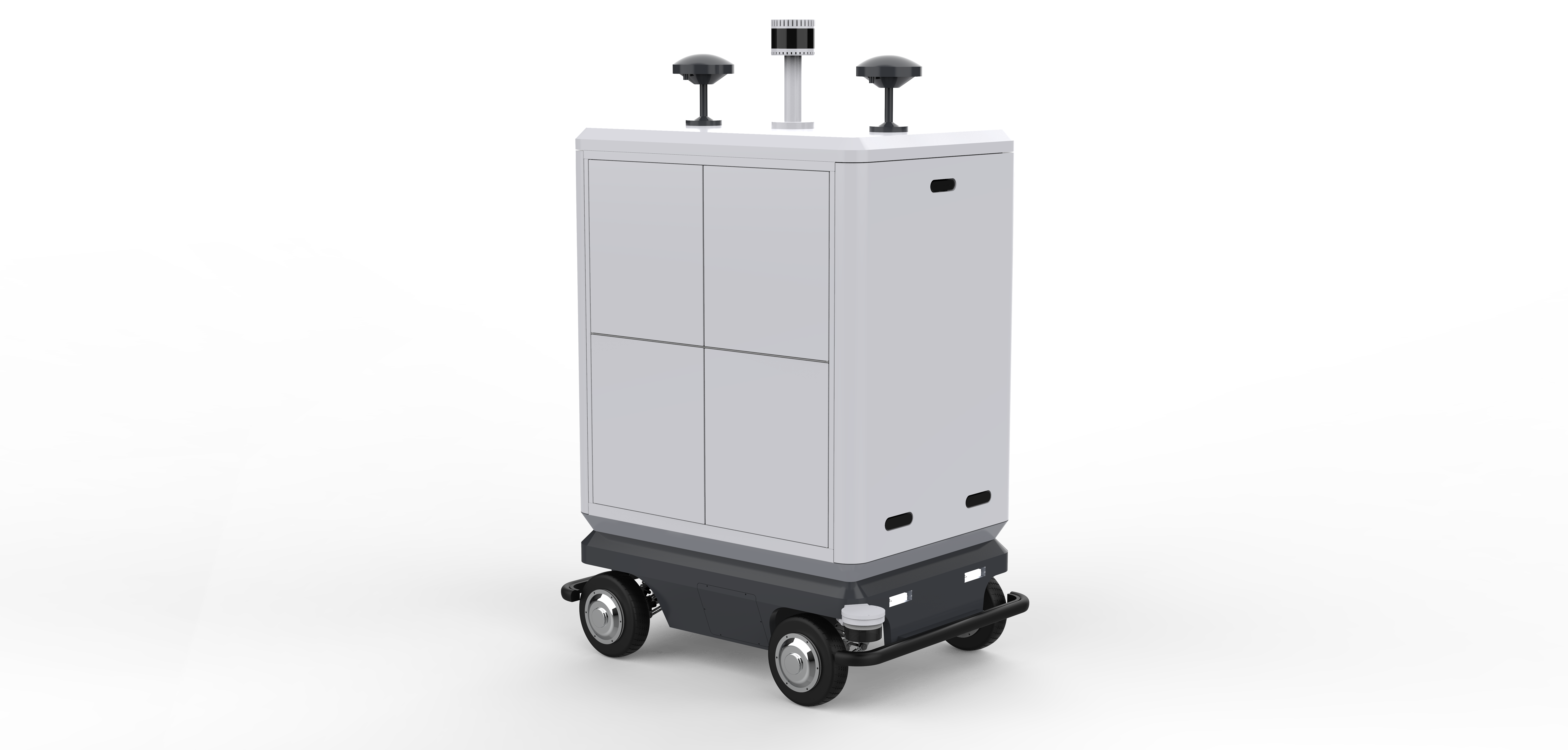 自动配送车3D数模图纸 STP格式