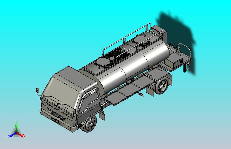 运水卡车3D图纸 STEP格式