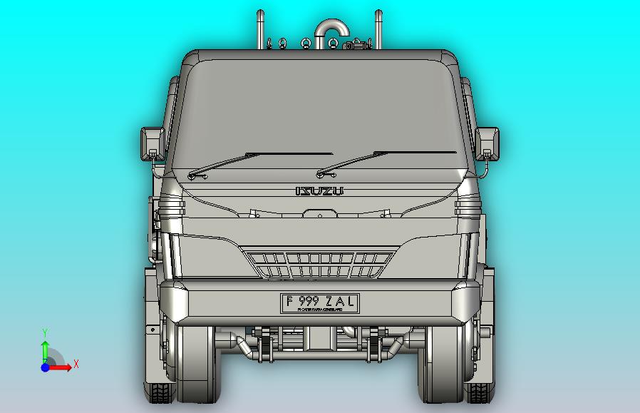 运水卡车3D图纸 STEP格式