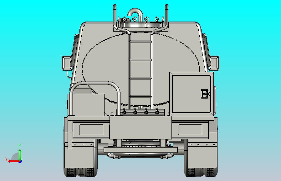 运水卡车3D图纸 STEP格式
