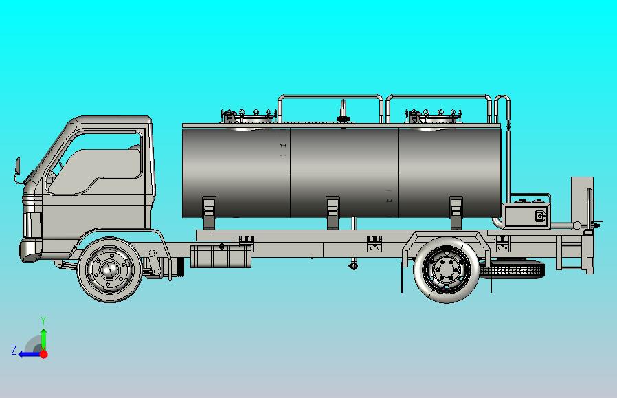 运水卡车3D图纸 STEP格式