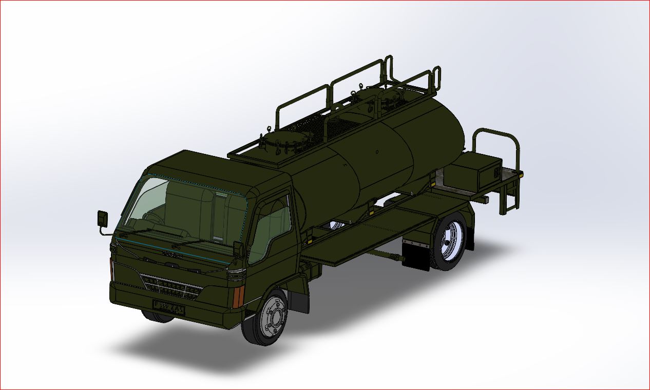 运水卡车3D图纸 STEP格式