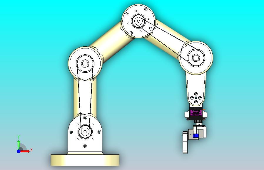 用于教育目的小型机械臂3D图纸 STP格式