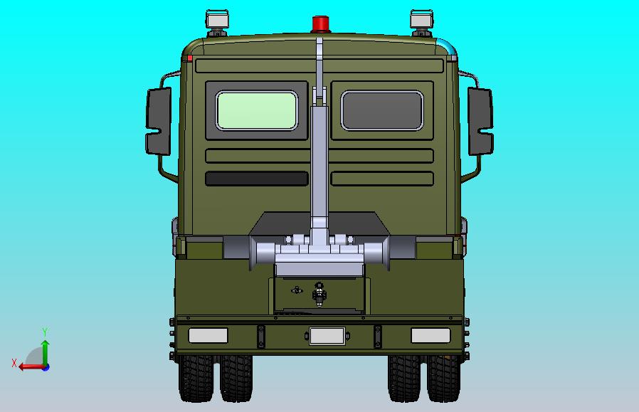 钩臂式起重卡车3D图纸 Solidworks设计