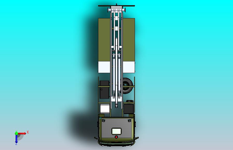 钩臂式起重卡车3D图纸 Solidworks设计