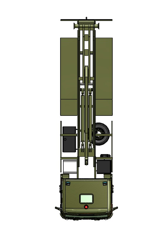 钩臂式起重卡车3D图纸 Solidworks设计