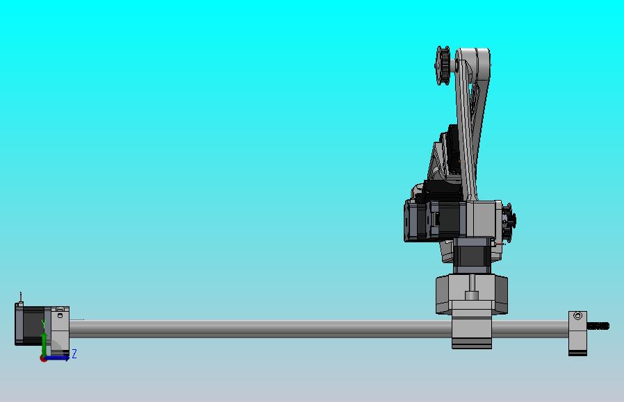 6自由度机械臂+X轴3D图纸 Solidworks设计