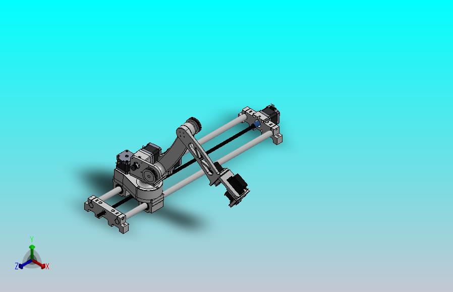 6自由度机械臂+X轴3D图纸 Solidworks设计