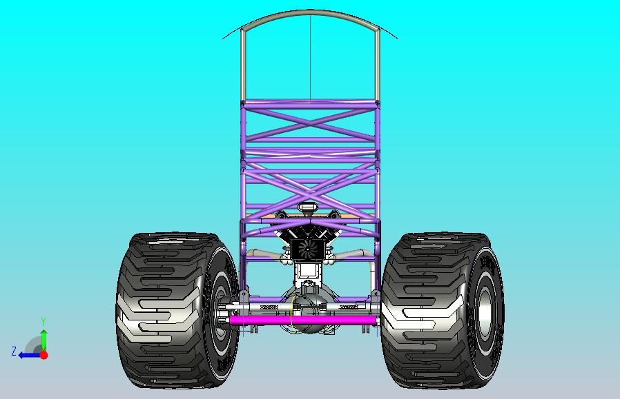 越野观光车结构3D图纸 STP格式