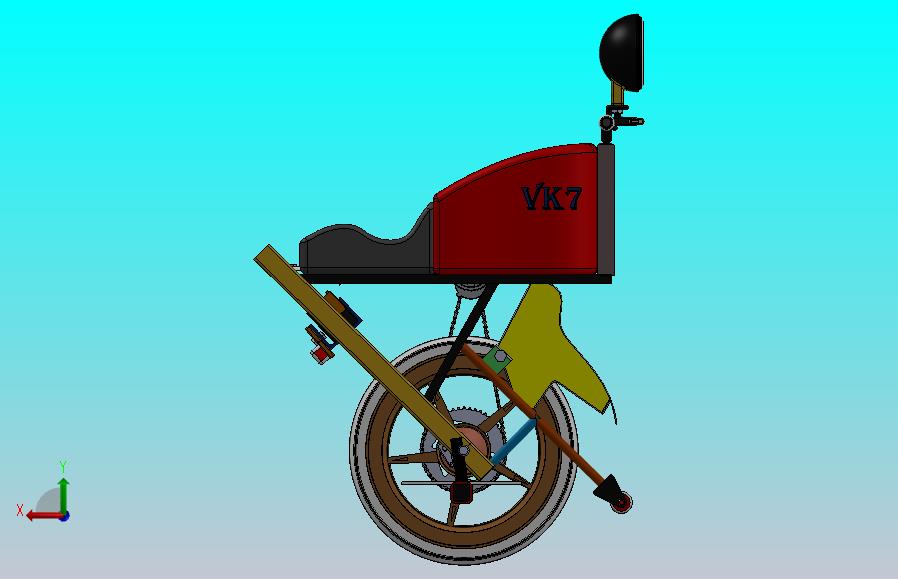 单轮电动自行车