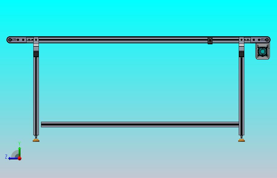齿形同步带左边驱动皮带线 Solidworks18设计