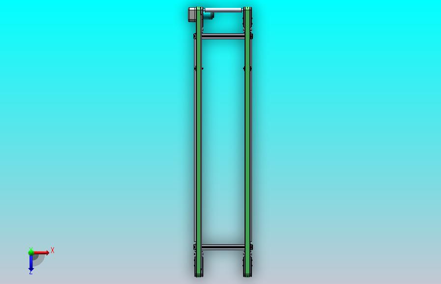 齿形同步带左边驱动皮带线 Solidworks18设计