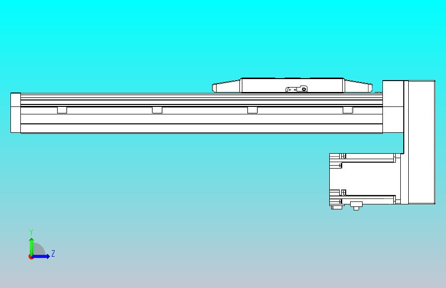 滚珠丝杠直线轴内置导轨TPA-GCR-170-2510C-L300-MP-M75-N3