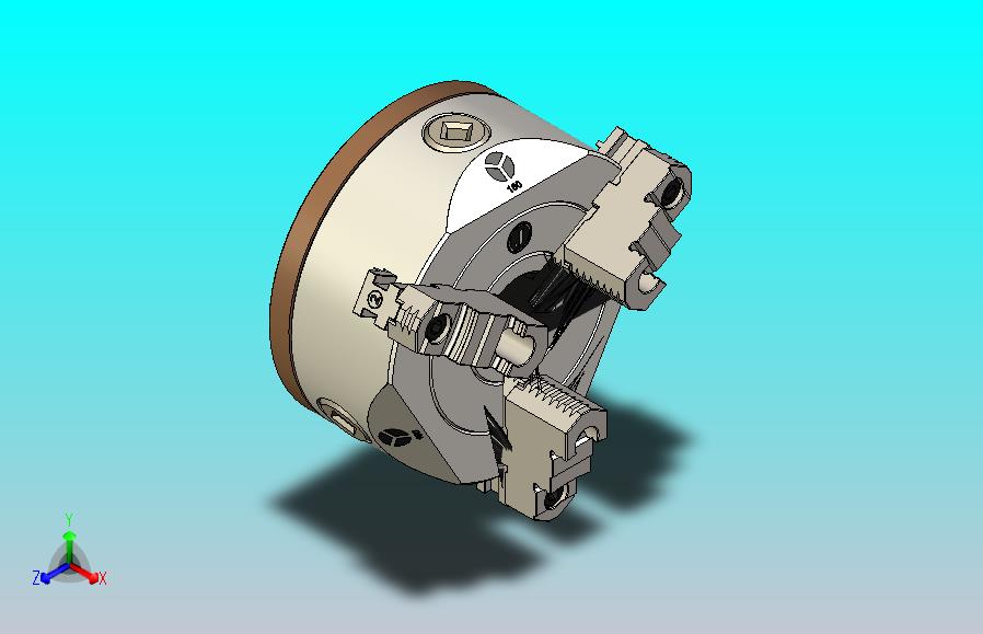 通用螺纹板直径160mm,带三个爪子