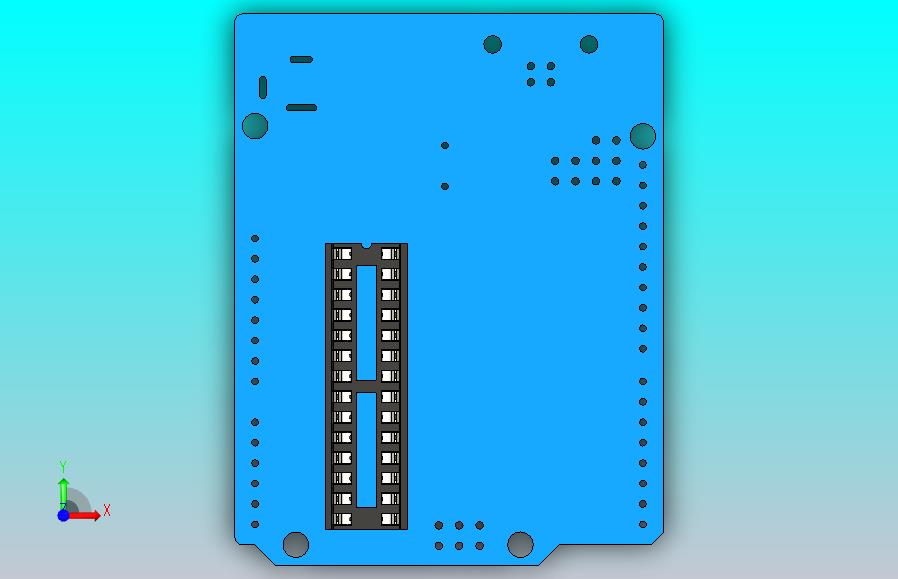 插座Arduino PCB visualisation