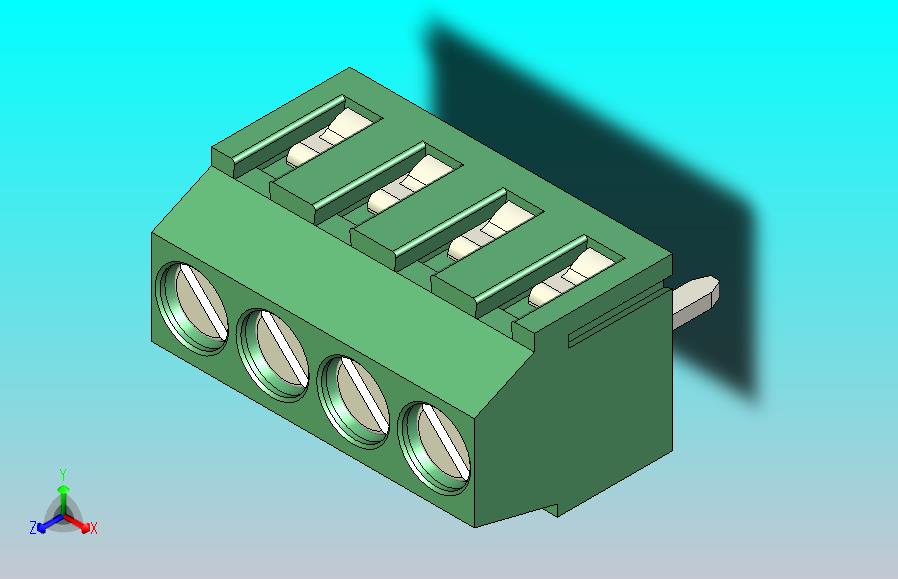 端子排PCB Terminal Block 4 DEG381-3.5