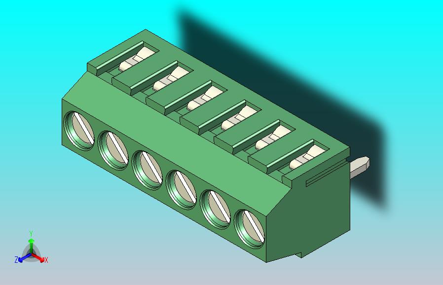 端子排PCB Terminal Block 6 DEG381-3.5
